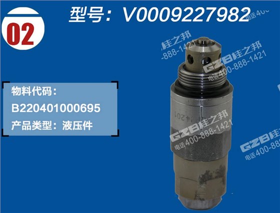 三一挖掘機(jī)主閥油口溢流閥