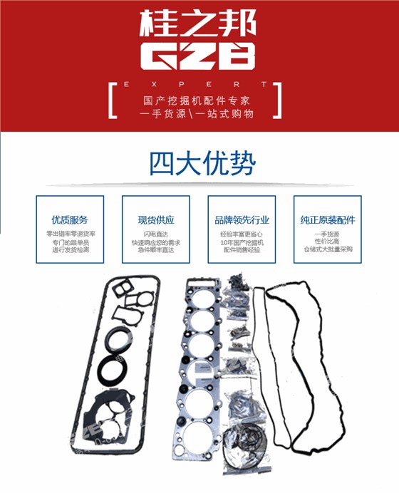 挖掘機(jī)發(fā)動機(jī)修理包187813-0650