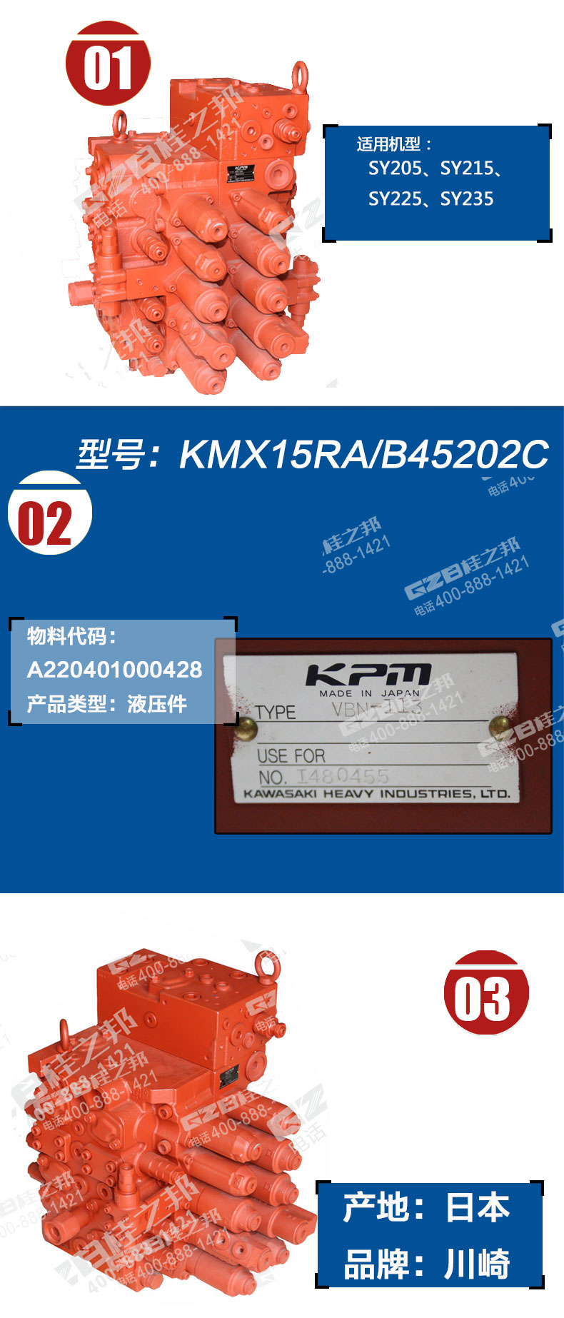 三一挖掘機多路閥